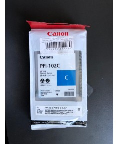 PFI-102C / 0896B001 уцененный голубой картридж с чернилами для плоттера Canon IPF-500/600/605/610/650/655