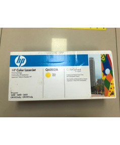 Q6002A HP 124А Уцененный оригинальный желтый картридж для HP Color LJ 1600 /2600n /2605 /CM 1015 /CM 1017 MFP (2 000стр.)