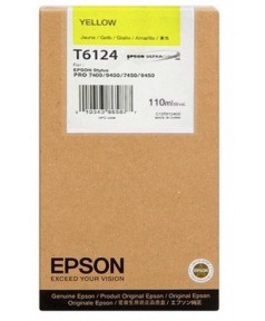 T6124 уцененный (C13T612400) Картридж для Epson Stylus Pro 7400/ 7450, Pro 9400/ 9450 Yellow (220 мл.)