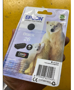 C13T26014012 уцененный картридж Epson 26 черный для XP-600 / XP-700 / XP-800