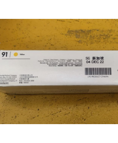 C9469A HP №91 уцененный картридж для Designjet Z6100 с желтыми чернилами Vivera, емкостью 775 мл