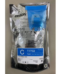 T7732 / C13T773240 уцененные голубые чернила T7732 для Epson SC-B6000/7000 (1 контейнер / 1 литр)