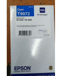 T9072 уцененный C13T907240 Картридж повышенной емкости для Epson WF-6090DW/ WF-6590DWF голубой (7000