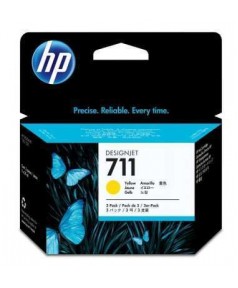 CZ136A HP 711 Тройная упаковка картриджей для принтеров HP Designjet T120.T520, желтый, 3*29мл.