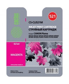 CLI-521M Совместимый картридж Cactus CS-CLI521M для Canon Pixma MP540 MP550 MP620 MP630 MP640 MP660