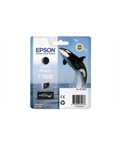 T7608 (C13T76084010) Картридж EPSON матово-черный для печати на SureColor / SC-P600 (25,9мл.)