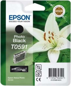 T0591 / T059140 OEM Картридж для Epson Stylus Photo R2400 Bk (440 стр.)