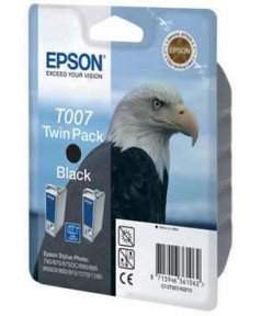 T007 / T007402 ДВОЙНАЯ УПАКОВКА Картридж для Epson Stylus Photo 790/ 870/ 890/ 895/ 1270/ 1290/ 900/ 915 черный (2*370 стр.)