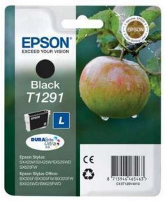 T1291 Картридж black для Epson Stylus SX420W/ SX425W/ SX525WD; Office BX305F/ BX320FW/ BX625FWD, B42WD/WF-3520DWF/ WF-7525