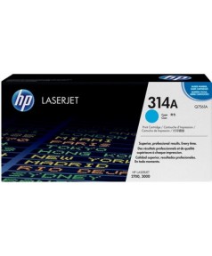 Q7561A HP 314A Картридж для HP Color LaserJet 2700/2700n/3000n/3000dn/3000dtn Cyan (3500 стр.)