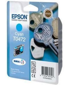 T0472 / T04724A Картридж для Epson Stylus C63/C65/C83, CX3500/CX6300 Cyan (250стр.)