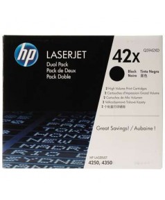Q5942XD HP 42X Двойная упаковка картриджей для LJ 4240/ 4250/ 4350 Black (2*20000 стр.)