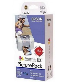 T5730 (C13T573040) Набор: картридж+ бумага для EPSON PictureMate 100 (135 стр. 10х15)