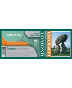 Рулон бумаги LOMOND, матовая,  90 г/ м2 (1067x45x50,8) для САПР и ГИС. Эконом класс [1202113]