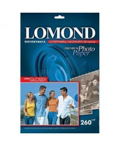 Бумага LOMOND A4 Premium Super Glossy Bright 20 л. 260 г/ м2 суперглянцевая ярко-белая микропористая фотобумага для струйной печати [1103101]