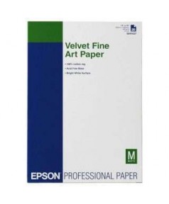 S041637 Бумага EPSON Velvet FineArt Paper A3+ (Плотный носитель из натурального хлопка (100%) с ярко