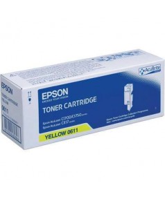 S050611 Тонер-картридж для Epson AcuLaser C1700/ C1750N, желтый (1,4K)