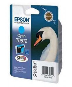 T0812 / T08124A/ T11124A10 Картридж повышенной емкости для Epson Stylus Photo R270/R290/R295/R390/ T50/T59/ RX590/RX610/RX615/ TX650/TX659/RX690/TX700W/ TX710W/TX800FW/1410, Cyan (1560 стр. 11,1ml)