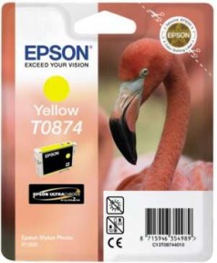 T0874 / T08744010 OEM Картридж EPSON Stylus Photo R1900 Yellow (Ultra Chrome)