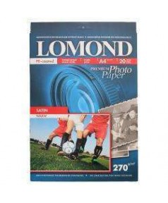 Бумага LOMOND A4 Premium Satin Warm, 20 л. 270 г/ м2, атласная тепло-белая микропористая фотобумага для струйной печати [1106200]