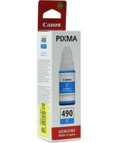 GI-490 C [0664C001] Картридж Canon для PIXMA G1400/G2400/G3400, голубые чернила на основе красителей, 70мл.