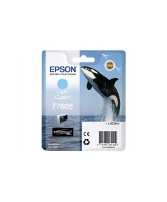 T7605 (C13T76054010) Картридж EPSON светло-голубой для печати на SureColor / SC-P600 (25,9мл.)