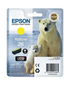 T2614 / T26144 Картридж желтый (№26) для Epson XP-600/ 605/ 700/ 710/ 800/ 820 (300 стр.),  Yellow