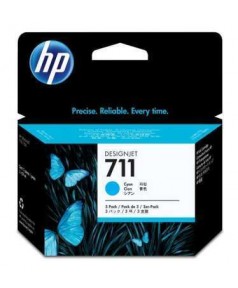 CZ134A HP 711 Тройная упаковка картриджей для принтеров HP Designjet T120.T520,голубой, 3*29мл.