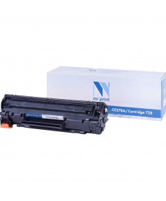 CE278A / Canon Cartridge 728 NV Print совместимый черный тонер-картридж для HP LaserJet P1560/ P1566 / P1606 / M1530 / M1536 Canon i-SENSYS MF4410/ 4430/ 4450/ 4550/ 4570/ 4580/ 4700 / 4870/ 4890; iPF710/ 750/ 755 (2 100стр)