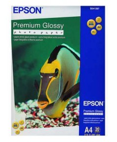 S041287 Бумага Epson Premium Glossy Photo Paper, A4, 255г/ м2, (20 л.)