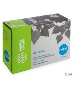 C9721A совместимый Картридж Cactus CS-C9721A для HP Color LJ 4600/ 4650 Cyan (8 000стр)