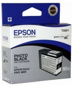 T5801 / T580100 Картридж для Epson Stylus Pro 3800/3880 Black (80мл.)