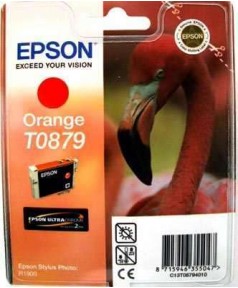 T0879 / T08794010 Картридж EPSON Stylus Photo  R1900 Orange (Ultra Chrome 2 Ink)