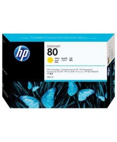 C4848A HP 80 Картридж для плоттера HP DesignJet 1050с/ с+/ 1055cm/ cm+ (350 ml) Yellow