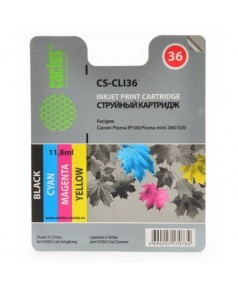 CLI-36 Совместимый струйный картридж Cactus CS-CLI36 для CANON PIXMA IP100, PIXMA 260 (11.8ml)