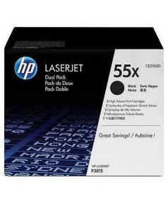 CE255XD HP 55X Двойная упаковка картриджей для HP LaserJet для 3010/3015/ Enterprise 500 MFP M525 (2х12500стр)