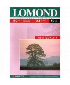 150 Бумага LOMOND A4 GLOSSY 50 л. 150 г/ м2 глянцевая односторонняя [0102018]