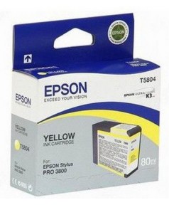 T5804 / T580400 Картридж для Epson Stylus Pro 3800/3880 Yellow (80мл.)