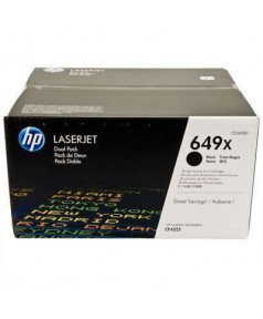 CE260XD HP 649X Двойная упаковка черных картриджей повышенной емкости для HP Color LJ для CP4520/ 4525 (2х17000стр)