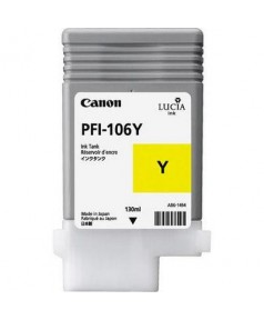 PFI-106Y (Yellow) [6624B001] Картридж с чернилами для плоттера Canon iPF6400/6450 (130 мл)