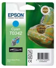T034240 Epson Уцененный оригинальный голубой картридж для Epson PM 4000 /PM 4000PX /Stylus Photo 2100 /2200 (440стр.)