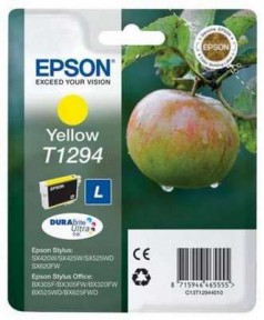 T1294 Картридж yellow для Epson Stylus SX420W/ SX425W/ SX438W/ SX525WD; Office BX305F/ BX320FW/ BX625FWD, B42WD, WF-3520DWF, WF-7525