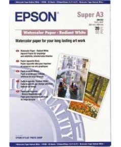 S041352 Бумага Epson Watercolor Paper- Radian White, художественная матовая,  A3+, 190 г/ м2 (20 л)