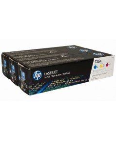 CF341A HP 126A Набор картриджей C+M+Y для цветных принтеров HP LaserJet Pro CP1025 (3*1000стр.)