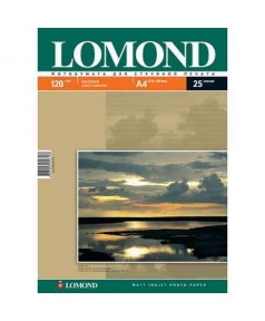 120 Бумага LOMOND A4 INC JET 120 г/ м2 25 л. матовая односторонняя [0102030]