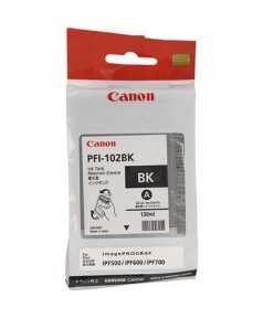 PFI-102BK (Black) [0895B001] Картридж с чернилами для плоттера Canon IPF-500/600/610/650/655/700/710 (картридж 130 мл)
