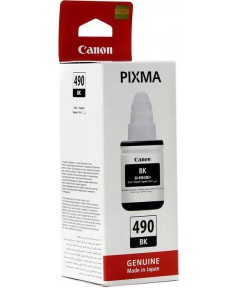 GI-490 Bk [0663C001] Картридж Canon для PIXMA G1400/G2400/G3400, черные пигментные чернила, 135мл.