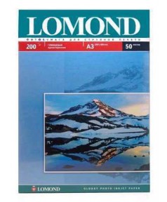 200 Бумага LOMOND A3 GLOSSY 200 г/ м2 50 л. глянцевая [0102024]