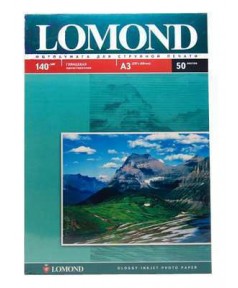 140 Бумага LOMOND A3 GLOSSY 140 г/ м2 50 л. глянцевая [0102066]