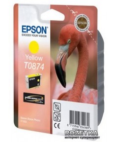 T0874 / T08744010 Картридж EPSON Stylus Photo  R1900 Yellow (Ultra Chrome 2 Ink)